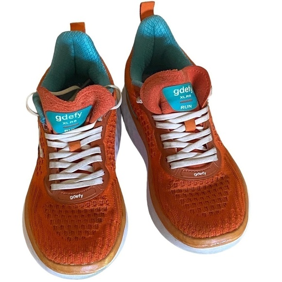 GDEFY Gravity Defyer XLR8 Athleisure Running Shoes Women’s Size 6 Orange… - Picture 5 of 12